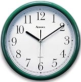 Geneva Clock #8104 10HGRN Plastic Wall Clock