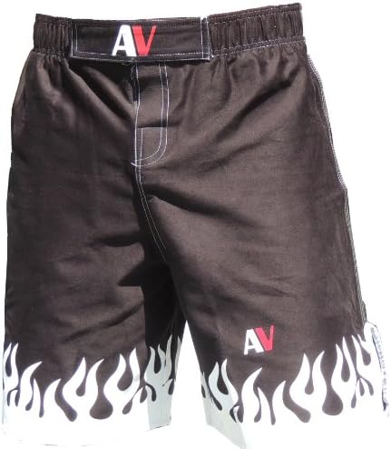 AV Firepower MMA Shorts, Black, Size: 34