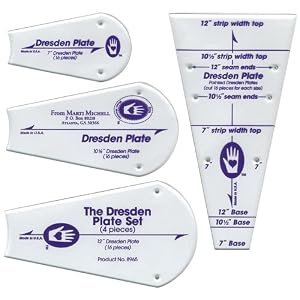 Perfect-Patchwork-Template-Dresden-Plate-Package-of-Four