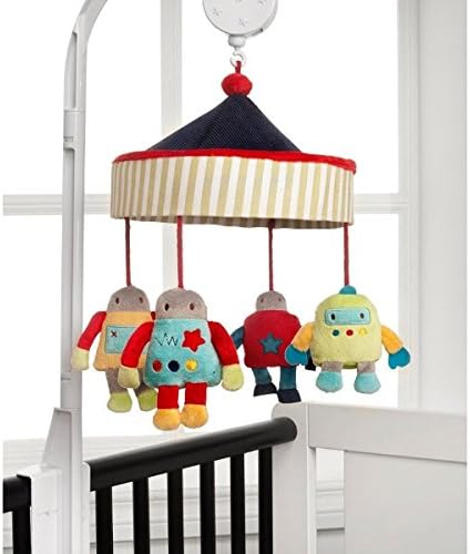 Kids Line Robots Play Musical Mobile