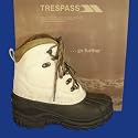 Ladies or Boys TRESPASS Grey Suede Leather Thermal Snow Ski Boots Size 4