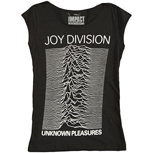 Joy Division Unknown Pleasures Print Junior's Fitted Cut Tee Shirt
