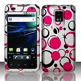 TMobile G2x 4G Accessory - Colorful Pink Bubbles Protective Hard Case Cover ....