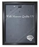 NFL Jacksonville Jaguars Cabinet Style Jersey Display - Black with Museum Quality UV Upgrade