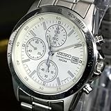 セイコー(SEIKO)クロノグラフ腕時計 (ホワイト)SZER007