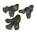 Green Woodland Mushroom Chickadee Birds | 12 Birds | for Indoor Decor