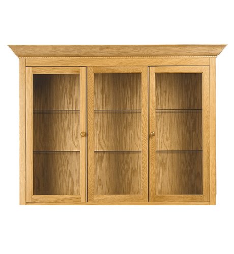 Lichfield 3Door Glazed Top Unit with Lights