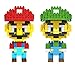 LOZ 3box Diamond Block Mario Luigi Yoshi Toys Compatible Nano Block Parent-child Games Building Blocks Children's Educational Toys (100% New, No Original Packaging!)