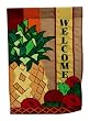 Pineapple Welcome Regular Size Applique Flag