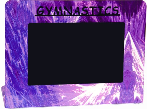 Purple Gymnastics Metal Picture Frame