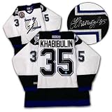 N. KHABIBULIN Tampa Bay Lightning SIGNED 04-Cup JERSEY - Autographed NHL Jerseys