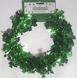25 Feet of Cloverleaf Wire Garland for St Patricks Day