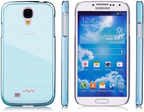 Vouni Business Series Slim Thin Back Cover for Samsung Galaxy S4 S IVI 9500/I9505 Hard Case&amp;Screen Protector-[Retail Packing]-Blue