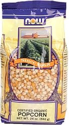 NOW Foods Organic Popcorn Kernels, 24 Ounce Bags (Pack of 12)