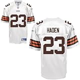 Joe Haden #32 White Cleveland Browns Reebok NFL Premier All Stitched Replica Jersey - XXX-LARGE