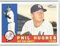 Phil Hughes / New York Yankees - 2009 Topps Heritage Card # 96 - MLB Baseball Trading Card in Screwdown!