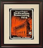 Illinois Fighting Illini vs Michigan Wolverines Vintage Program Art (Framed) - 1924