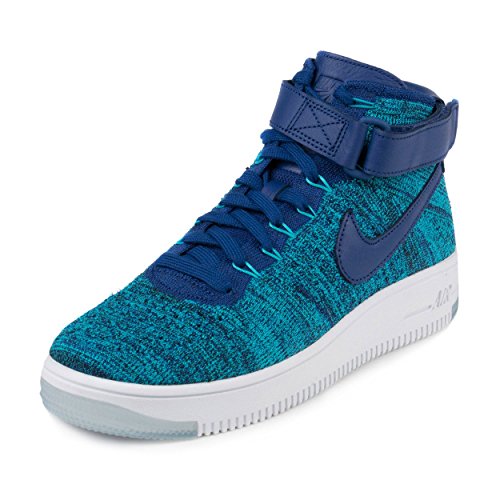 Nike Womens W AF1 Flyknit Blue Lagoon/Deep Royal Fabric Size 8.5
