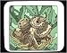 Decorated Mouse Pad with fledglings, tree, nest, bird