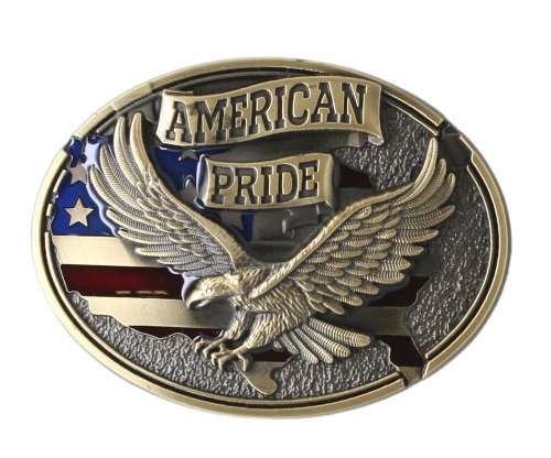 American Pride Eagle Belt Buckle - Bronze Color