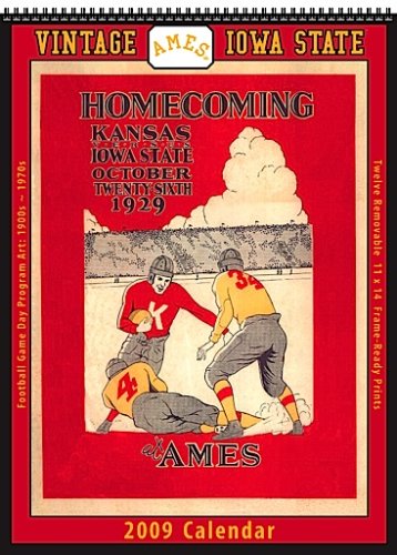 Iowa State Cyclones 2009 Vintage Football Program Calendar