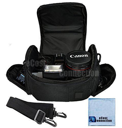 eCost Medium Soft Padded Camera Equipment Bag/Case for Nikon, Canon, Sony, Pentax, Olympus Panasonic, Samsung & Many More…
