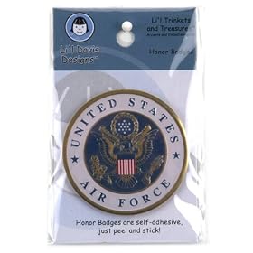 Honor Badge Metal Embellishment-Air Force