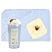 Lambs & Ivy Yum Yum Baby Smoothie Hooded Bath Towel Set - Blue