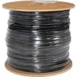 Cat6, 600 Mhz, Shielded Waterproof Tape, Direct Burial, 1000ft, Black, Bulk Ethernet Cable