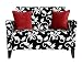 All Products : angelo:HOME Sutton Loveseat Black and White Vine