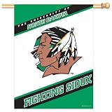 North Dakota Fighting Sioux Vertical Flag: 27x37 Banner