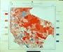 1929 Colour Map Italy Statistics Births Bari Potenza