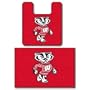 Wisconsin Badgers Two Piece Bath Rug Set
