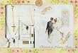 Wedding Gift Set in Spanish, with Missal, Crystal Rosary with Case, and Feather Pen
