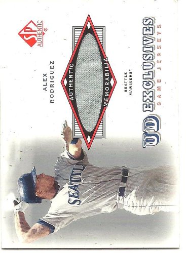 Alex Rodriguez 2001 SP Authentic UD Exclusives Game Jersey Card #UD-AR Seattle Mariners