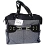 AD Sutton & Sons Herringbone Diaper Bag Black