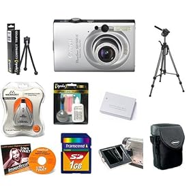 Canon PowerShot SD1100 IS 8MP Digital Camera 1GB Professional Accessory Kit
