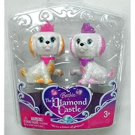 Barbie and The Diamond Castle Puppy Giftset - Orange and Pink by Mattel