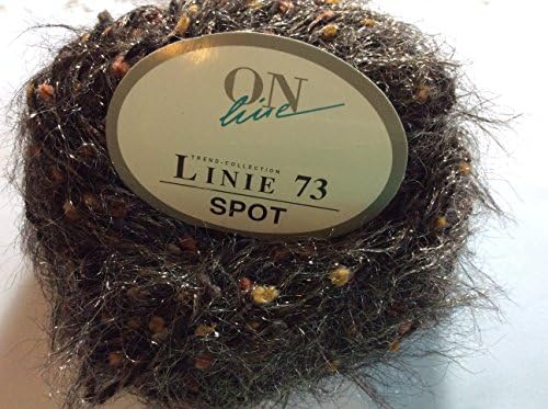 ONline Linie 73 Spot #08 Brown Tiny Pom Fur twist Yarn