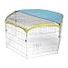 Kerbl Freigehege, verzinkt, 6 Gitter 56,5x56,5 cm, mit T�r und Netz