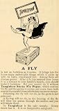 1902 Ad Tanglefoot Sticky Fly Paper Traps Catcher - Original Print Ad