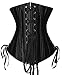 Camellias 26 Double Steel Boned Long Cut Corset Heavy Duty Waist Training Shaper