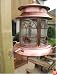 Aurora seeded glass birdfeeder - Antique Brass