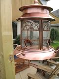 Aurora seeded glass birdfeeder - Antique Brass
