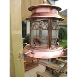 Aurora seeded glass birdfeeder - Antique Brass