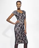 Shape fx Cap Sleeve Lace Control Dress