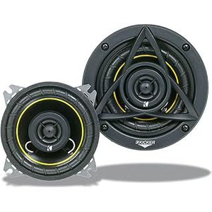 Kicker 07DS400 4-Inch Coaxial Speakers (Pair)