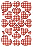 Produkt-Bild: HERMA Sticker DECOR "karierte Herzen" VE=1