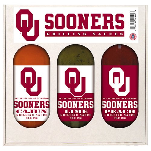 University of Oklahoma Sooners Grilling Gift Set by Hot Sauce Harrys