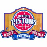 NBA Detroit Pistons 11-by-17 inch Established Wood Sign